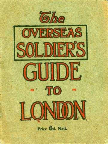 Book cover reads: The Overseas Soldier's Guide to London