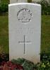 Headstone Vignacourt British Cemetery France - Inscription  reads 523 PTE J. S. Ducksbury Australian Machine Gun Corps 30th April 1918. Verse reads though lost to sight thy memory is dear
